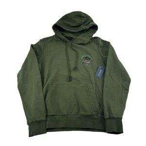 NWT Roark Shaded Fleece Dark Military The Chase‎ Graphic Hoodie Mens Size Small